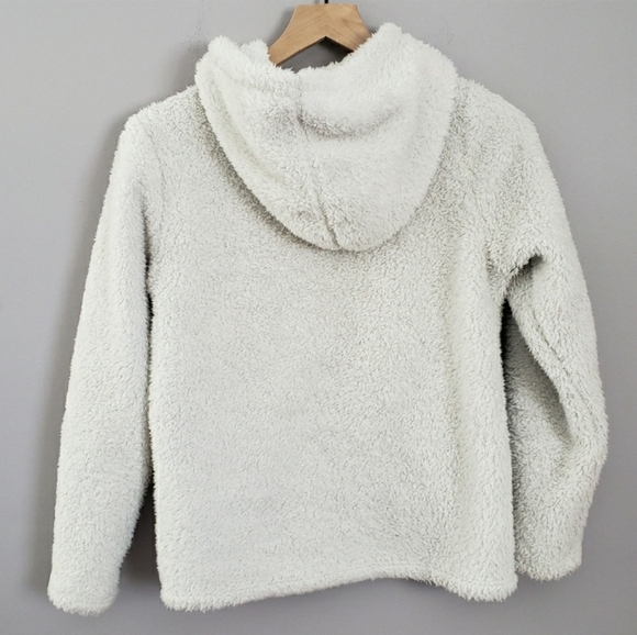 Patagonia Los Gatos Fleece Hoody Off White Cream Jacket SZ XL - Picture 2 of 4